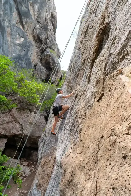 rock climbing