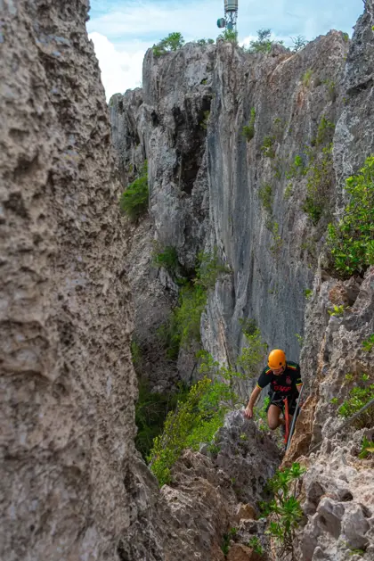 rock climbing