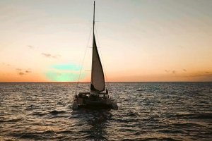 Sunset-Trip-with-Catamaran-BlueFinn